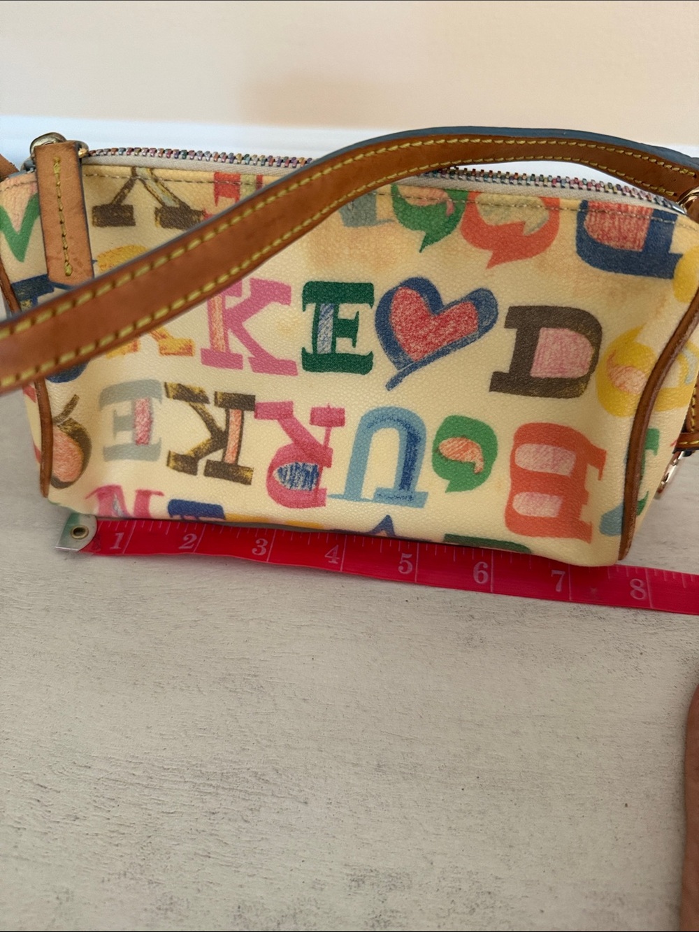 Dooney & Bourke Multicolor Alphabet Print mini bag - Picture 5 of 8